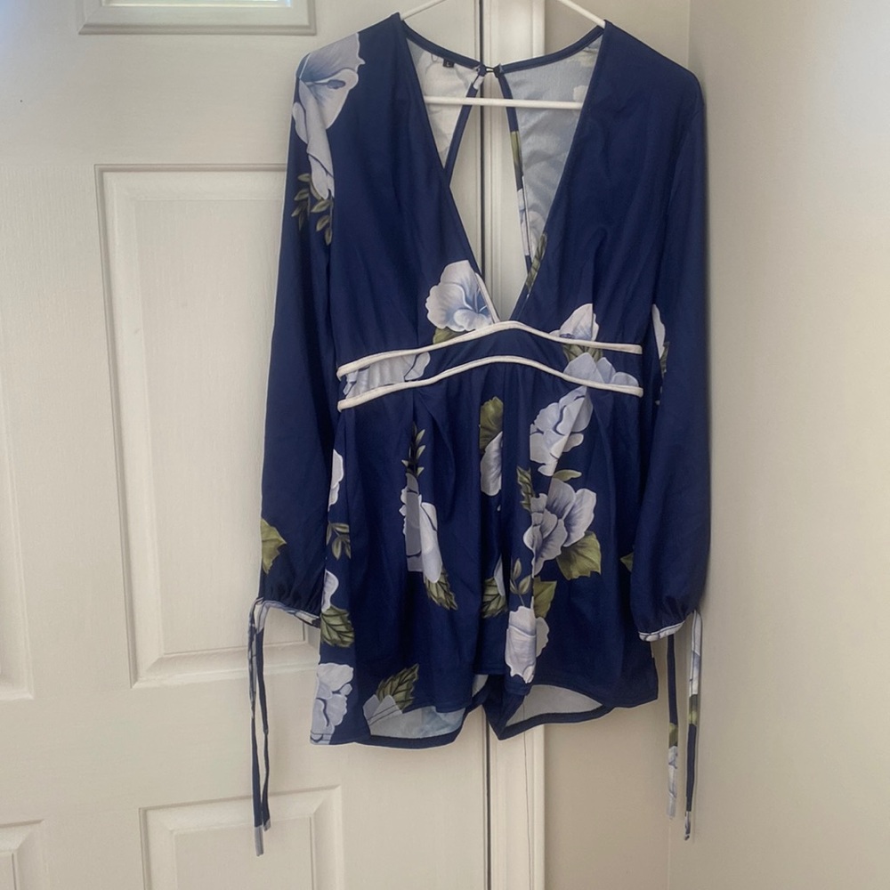 Floral romper worn once